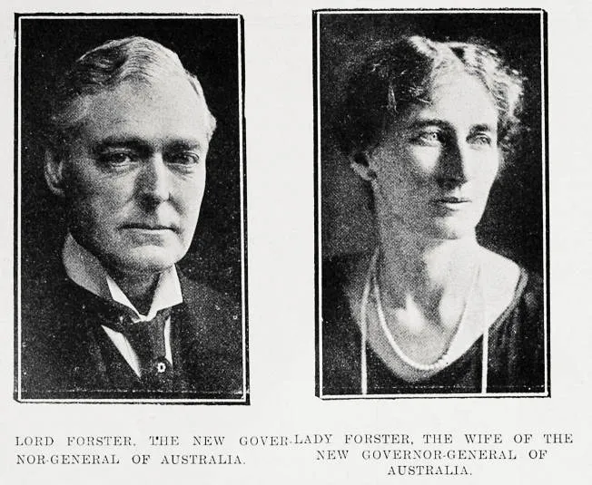 Lord Forster the new Governor General of Australia - Lady Forster, the wife of the new Governor General of Australia