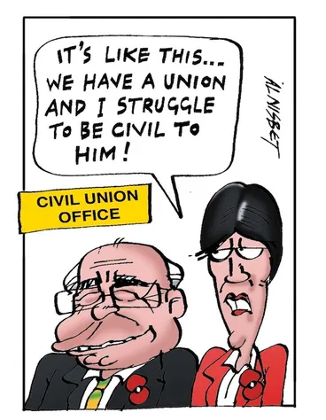 Image: Civil Union Office. "It's like this... We have a union and I struggle to be civil to him!" 10 May, 2006