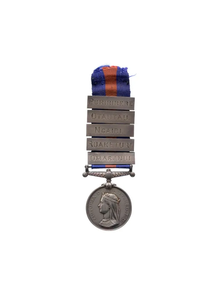 New Zealand War Medal, with 5 unofficial clasps