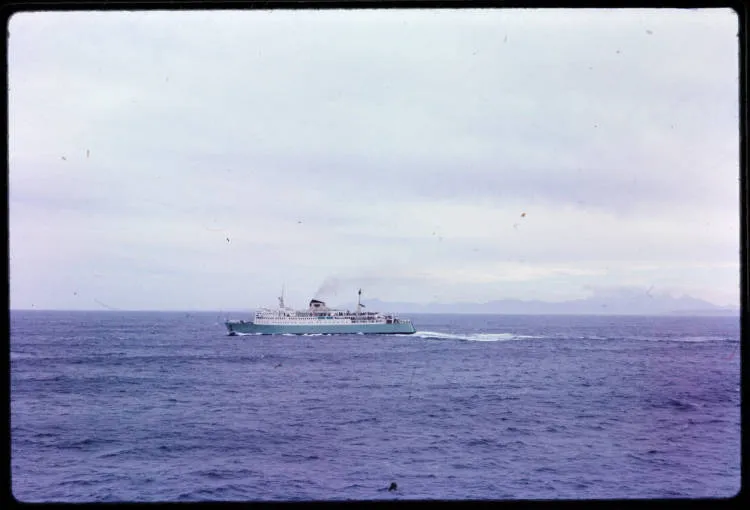Ferry in Cook Strait, 1967