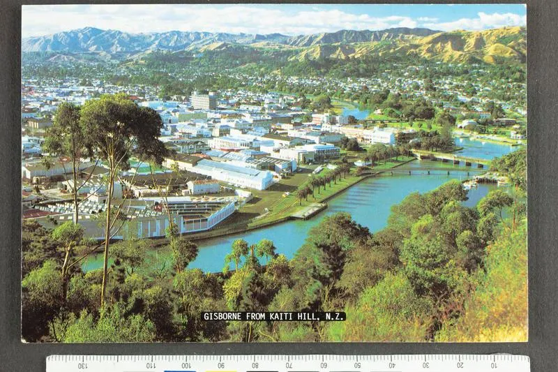 Gisborne from Kaiti Hill, N.Z.