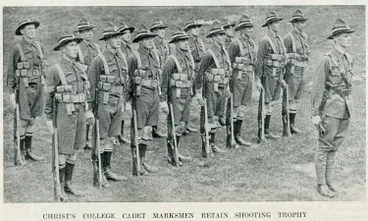 Image: Christ's College cadet marksmen retain shooting trophy