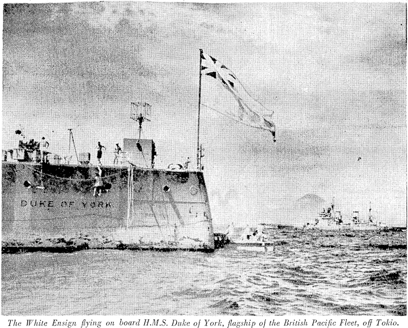 Mount Fujiyama, Japan's sacred mountain, is in the background, (Evening Post, 22 September 1945)