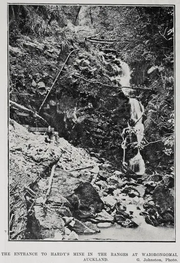 Image: The Entrance To Hardy's Mine In The Ranges At Waiorongomai, Auckland