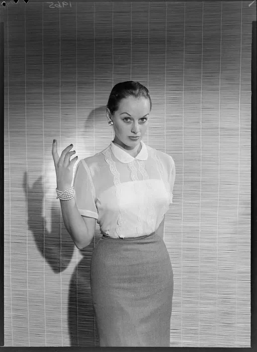 Jeanette Elphick modelling blouse