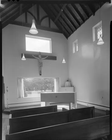 Image: Interior of chapel, Cenacle Sisters Community retreat house, Johnsonville, Wellington