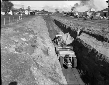 Image: Lowering the railway line