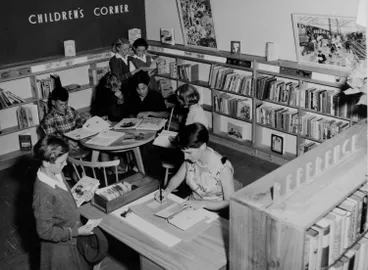 Image: 'Children's Corner', Papatoetoe Library, 1956