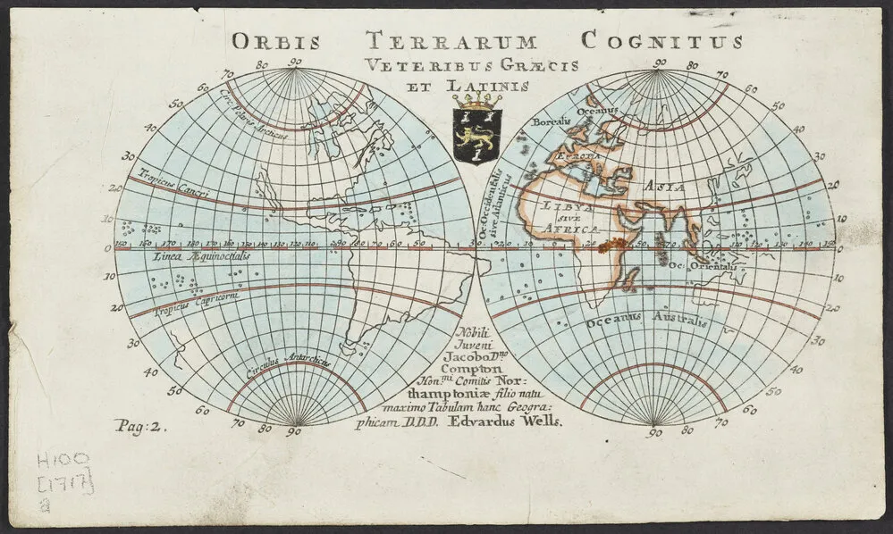 Orbis Terrarum Cognitus Veteribus Graecis et Latinis