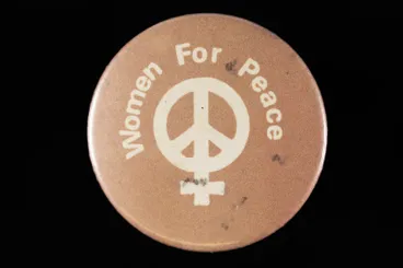 Image: Badge, "Women For Peace"