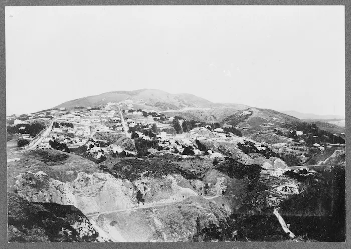 View of Wadestown from across Ngaio Gorge, Wellington
