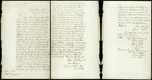 An account of the attack of the Rebel Natives at the Camp, May 1846