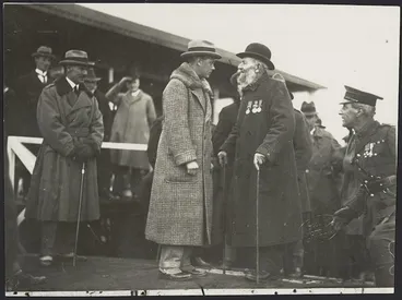 Image: Edward Prince of Wales meeting veterans, Invercargill, New Zealand