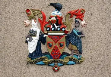 Image: Coat of arms of Ernest Lord Rutherford of Nelson