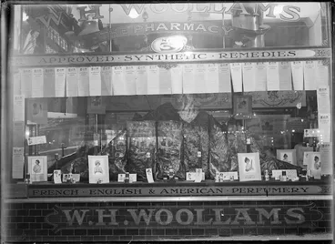 Image: W H Woollams pharmacy, Queen Street, Auckland