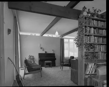 Image: Living room of Utting house, [Wellington?]