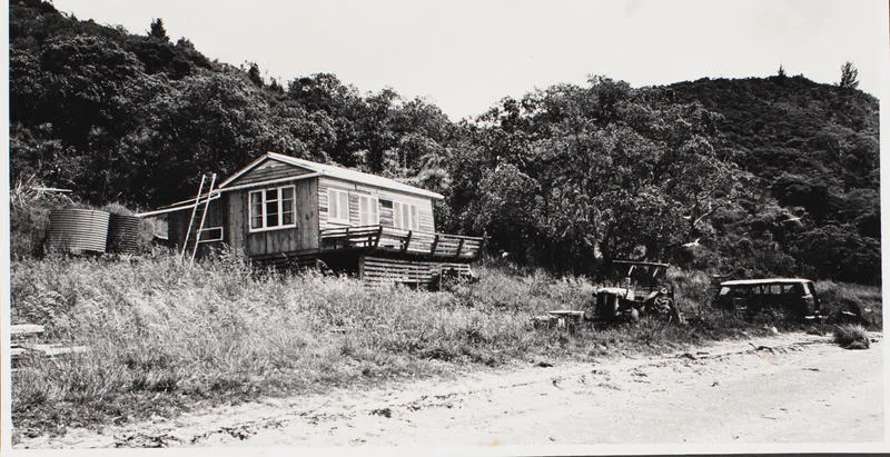 Photograph: Beach bach, Pakurangi, Kaipara, 1991