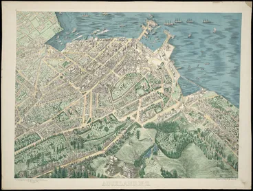 Image: Stevens, George Treacy, fl 1880s :Auckland. N. Z. 1885-1886. [Auckland, 1886?]