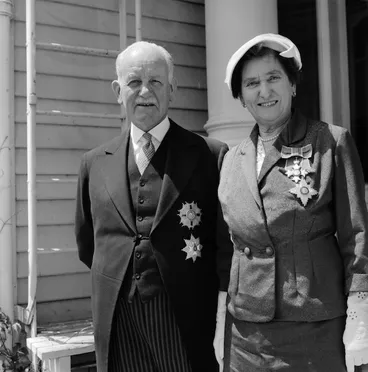 Image: The Governor-General, Sir Willoughby Norrie, and Dame Hilda Ross