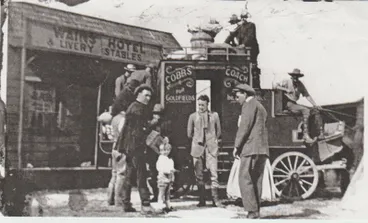 Image: A still from the film "Birth of New Zealand' filmed at Cockle Bay.