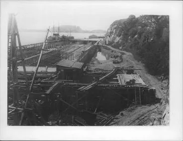 Image: Okahu Bay Sewerage Scheme under construction.