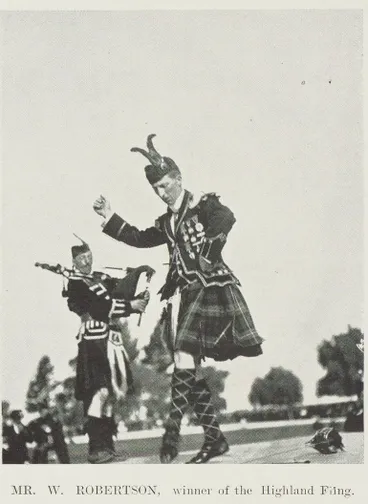 Image: Mr W Robertson, winner of the Highland Fling