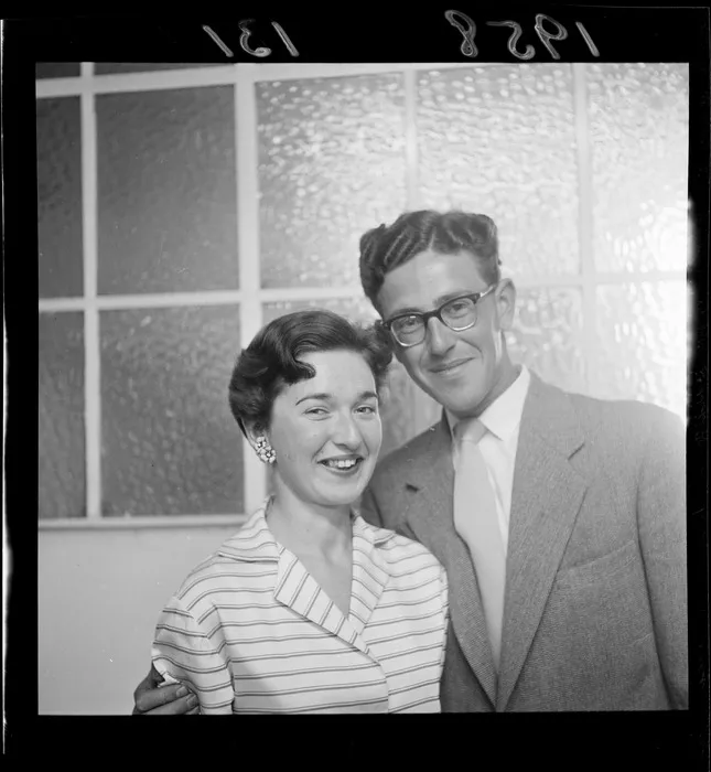 Miss Adele de Woolf and Mr Walter Hirsch engagement portrait