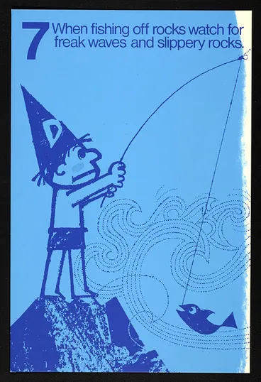 When Fishing Off Rocks Watch For Freak Waves And Slippery Rocks Image: When Fishing Off Rocks Watch For Freak Waves And Slippery Rocks