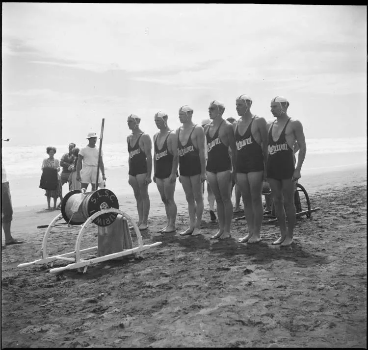 Muriwai surf lifesavers, 1950