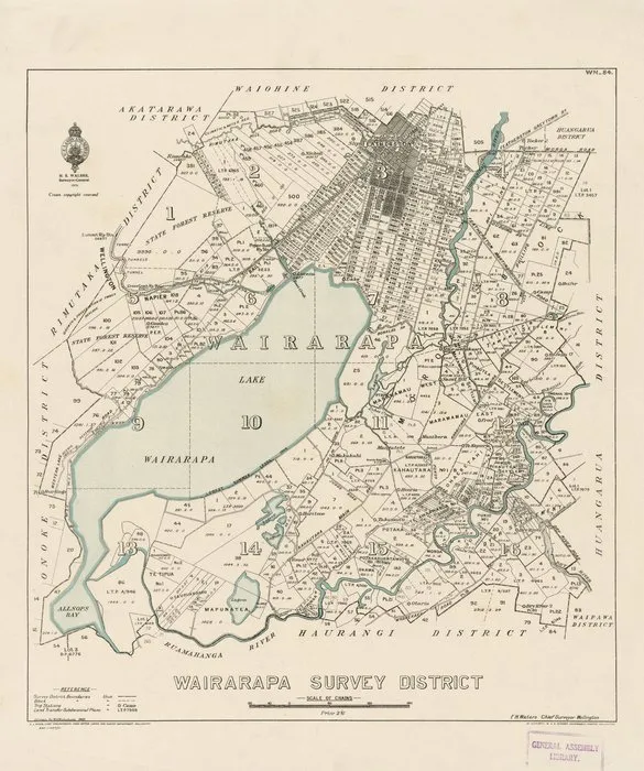 Wairarapa Survey District [electronic resource] / drawn by W.A. Nicholson, 1931.