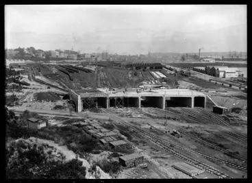 Image: Railway yards in Mechanics Bay, 1927