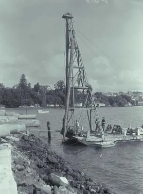 Anchorage for Harbour Bridge at St Marys Bay.