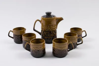 coffee set, ceramic