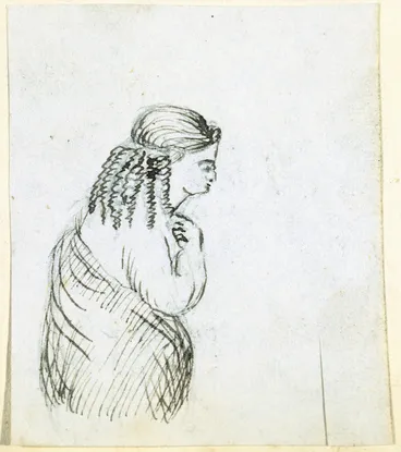 Image: [Taylor, Richard], 1805-1873 :[Maori girl. 18--].