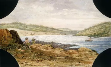 Image: Collecting seafood at Porirua Harbour