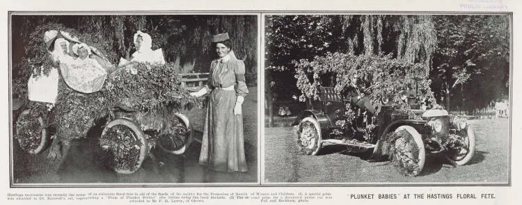 Plunket babies at the Hastings floral fete