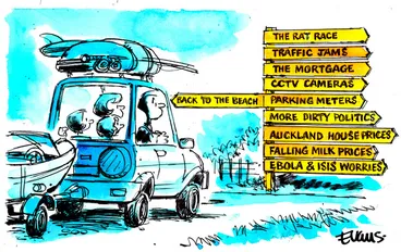 Image: Evans, Malcolm Paul, 1945- :Returning Home After the Weekend. 27 October 2014