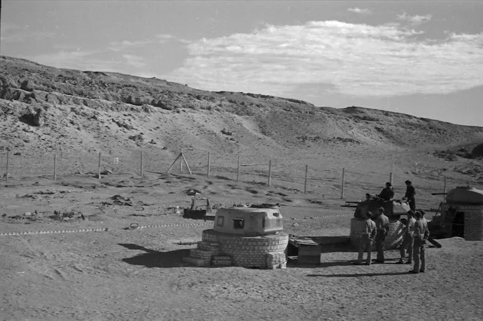 Scene at the NZ Armoured Training School in Maadi, Cairo, Egypt, with Polish soldiers under instruction