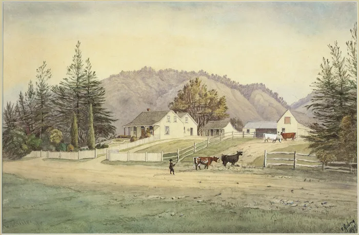 Aubrey, Christopher, fl 1868-1906 :Thomas Cotter homestead, Silverstream (now St Patrick's College) 1890.