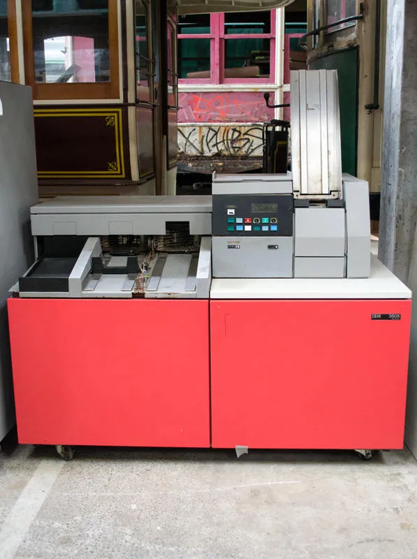 IBM 3505 Punched Card Reader and punch cards IBM 360