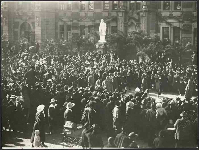 Edward Prince of Wales visiting Hokitika, New Zealand