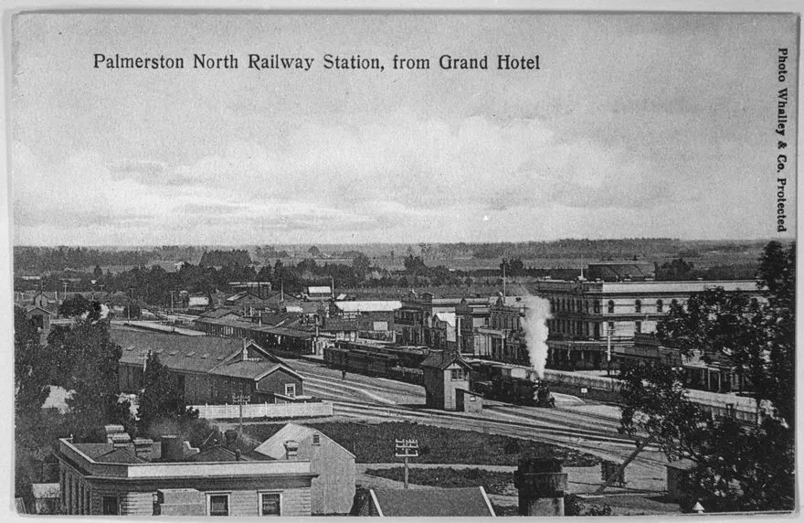 Palmerston North Railway Station from the Grand Hotel