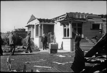 Image: 4 Keddell Street after the Frankton tornado