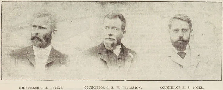 Councillor J.J. Devine, Councillor C.E.W. Willeston, Councillor H.B. Vogel