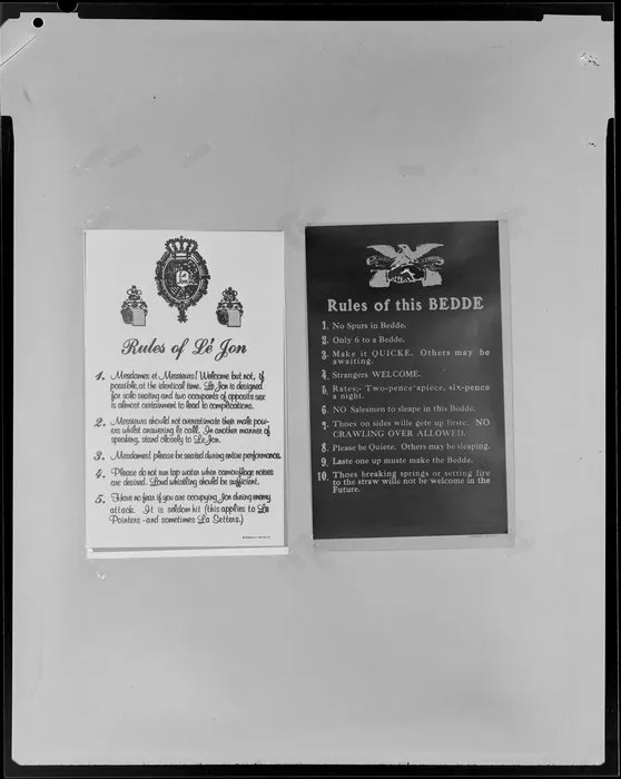 Rules of the Bed and Toilet