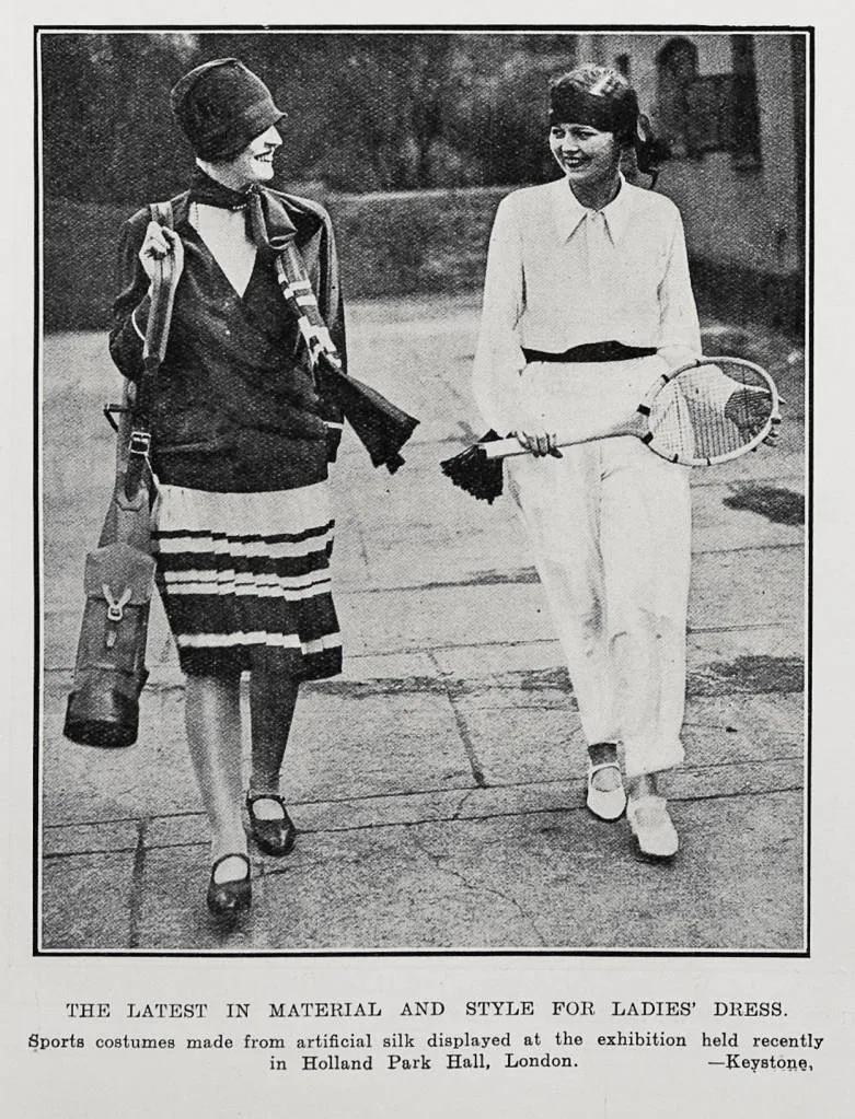 The latest in material and style for ladies' dress