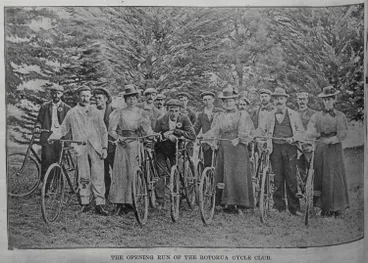 Image: The opening run of the Rotorua Cycle Club