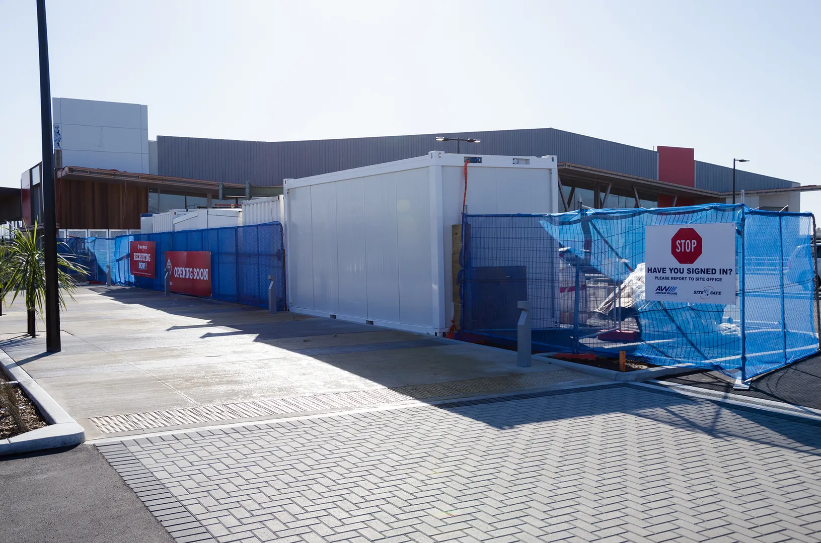 New World supermarket construction at Wigram Skies