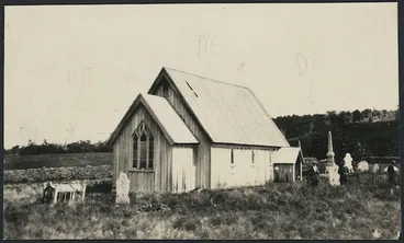 Image: Creator unknown : Photograph of an Anglican Church at Ohaeawai