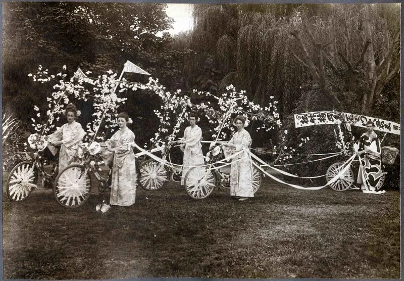 Polytechnic bicycle team at the Garden Fete